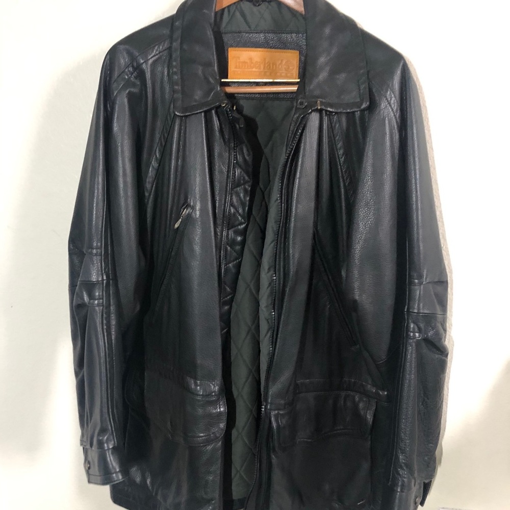 Vintage Timberland Weathergear Leather Jacket